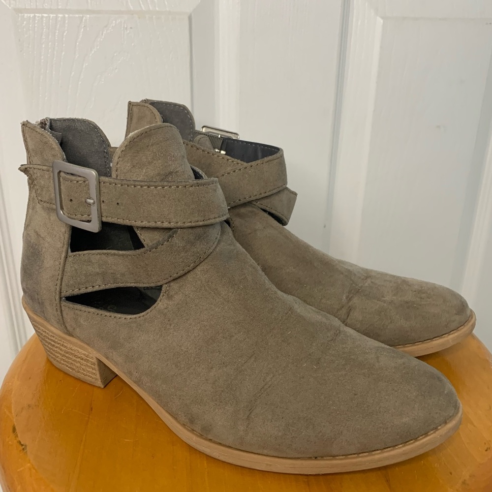 Suede booties